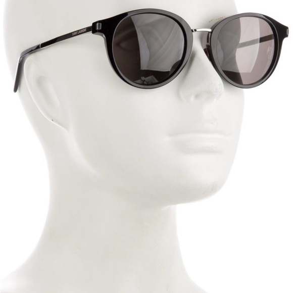 Saint Laurent Black Cat-Eye Glasses - Picture 4 of 5